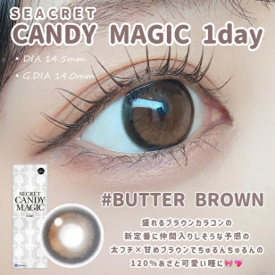 Secret CandyMagic 1day Butter Brown シークレットキャンディーマジックワンデー バターブラウン